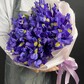 Букет 19 ирисов в авторской упаковке