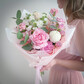 ⭐️ Букет в нежных тонах с розами "Очарование"