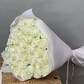 51 белая роза 60 см