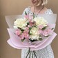 Букет из белых французских роз и альстромерий "Путь к мечте"