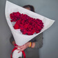 Красные французские розы 7 штук