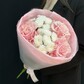 Букет из французских роз с хризантемой сантини (сб 014)