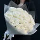 Букет из 15 белых пион роз (мб 103)