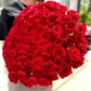 Элитный букет из 101 красной розы Ред Наоми 60см