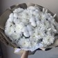 Стильный букет Хризантемы с Хлопком