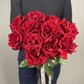 Букет из 11 красных высоких французских роз