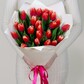 Букет из 25 малиновых тюльпанов