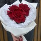 Букет красная французская Роза 3 шт