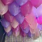 Воздушные шары 25шт под потолок, розовые, фуксия и сиреневые на день рождения