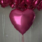 Большое сердце с любой надписью и сердца под потолок 15шт, Гелиевые шары, Воздушные шарики