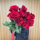 9 красных Эквадорских роз
