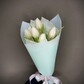 Мини букет комплимент из белых тюльпанов