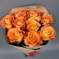 Розы "ОГОНЬ" БУКЕТ 9 ШТУК (40 см) В КРАФТЕ