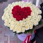101 Роза сердце в коробке