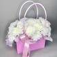 Большая сумочка цветов из хризантем