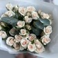 9 кремовых кустовых роз (Букет №38)