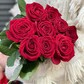 Букет из 9 красных роз 50 см