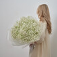 Воздушный букет из белой гипсофилы